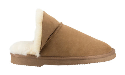 Comfort me UGG Australian Made High Fur Trim Scuffs, Slippers are Made with Australian Shearling for Men & Women, Chestnut Colour 2