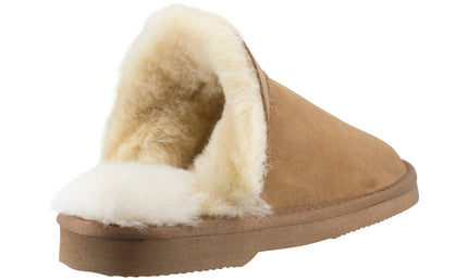Comfort me UGG Australian Made High Fur Trim Scuffs, Slippers are Made with Australian Shearling for Men & Women, Chestnut Colour 6