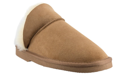 Comfort me UGG Australian Made High Fur Trim Scuffs, Slippers are Made with Australian Shearling for Men & Women, Chestnut Colour 8