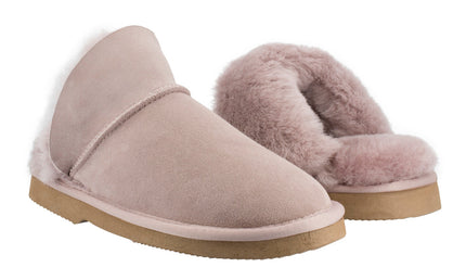 Comfort me UGG Australian Made High Fur Trim Scuffs, Slippers are Made with Australian Shearling for Men & Women, Pink Colour 2