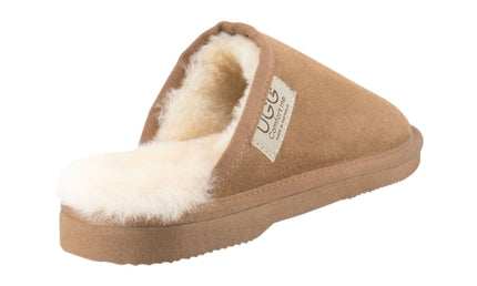 Comfort me UGG Australian Made Classic Scuffs, Slippers are Made with Australian Sheepskin for Men & Women, Chestnut Colour 3