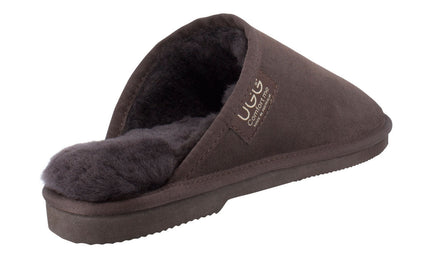 Comfort me UGG Australian Made Classic Scuffs, Slippers are Made with Australian Sheepskin for Men & Women, Chocolate Colour 3
