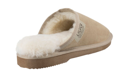 Comfort me UGG Australian Made Classic Scuffs, Slippers are Made with Australian Sheepskin for Men & Women, Sand Colour 3