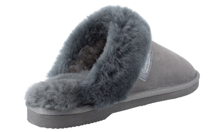 Comfort me UGG Australian Made Fur Trim Scuffs, Slippers are Made with Australian Sheepskin for Men & Women, Grey Colour 3