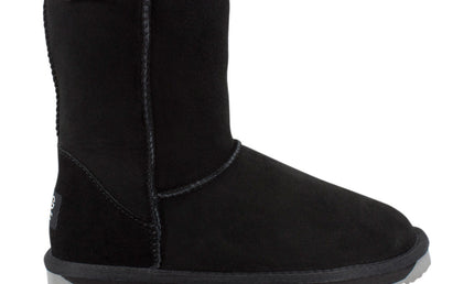 Comfort me UGG Australian Made Mid Classic Boots are Made with Australian Sheepskin for Men & Women, Black Colour 1