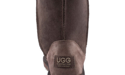 Comfort me UGG Australian Made Mid Classic Boots are Made with Australian Sheepskin for Men & Women, Chocolate Colour 4