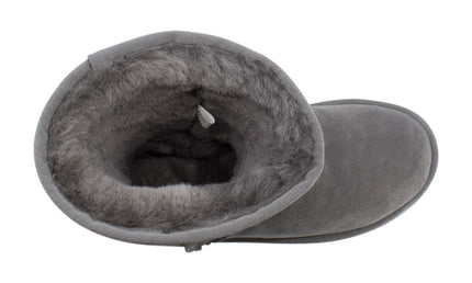 Comfort me UGG Australian Made Mid Classic Boots are Made with Australian Sheepskin for Men & Women, Grey Colour 10