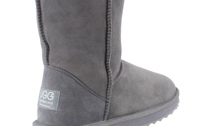 Comfort me UGG Australian Made Mid Classic Boots are Made with Australian Sheepskin for Men & Women, Grey Colour 3