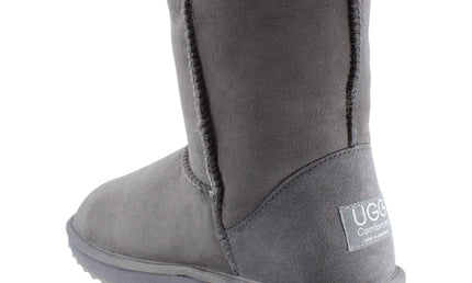 Comfort me UGG Australian Made Mid Classic Boots are Made with Australian Sheepskin for Men & Women, Grey Colour 5