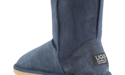 Comfort me UGG Australian Made Mid Classic Boots are Made with Australian Sheepskin for Men & Women, Navy Colour 5