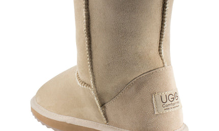Comfort me UGG Australian Made Mid Classic Boots are Made with Australian Sheepskin for Men & Women, Sand Colour 1