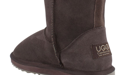 Comfort me UGG Australian Made Mini Classic Boots are Made with Australian Sheepskin for Men & Women, Chocolate Colour -5