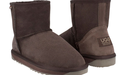 Comfort me UGG Australian Made Mini Classic Boots are Made with Australian Sheepskin for Men & Women, Chocolate Colour -2