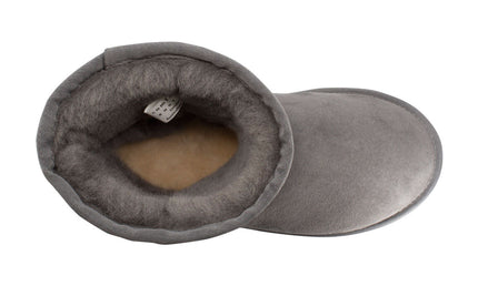Comfort me UGG Australian Made Mini Classic Boots are Made with Australian Sheepskin for Men & Women, Grey Colour -11