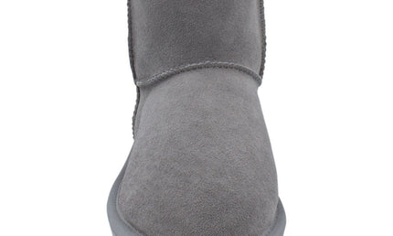 Comfort me UGG Australian Made Mini Classic Boots are Made with Australian Sheepskin for Men & Women, Grey Colour -9