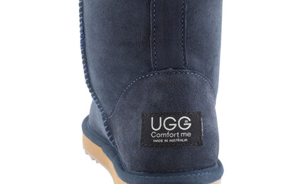 Comfort me UGG Australian Made Mini Classic Boots are Made with Australian Sheepskin for Men & Women, Navy Colour -4