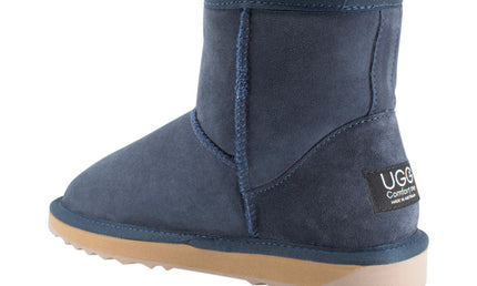Comfort me UGG Australian Made Mini Classic Boots are Made with Australian Sheepskin for Men & Women, Navy Colour -5