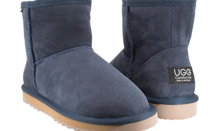 Comfort me UGG Australian Made Mini Classic Boots are Made with Australian Sheepskin for Men & Women, Navy Colour -2