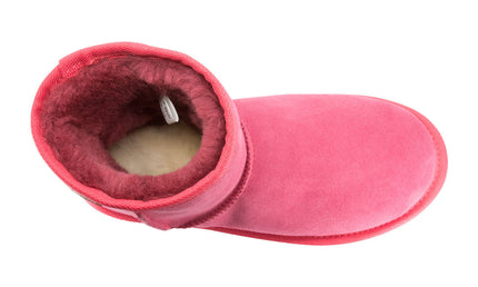 Comfort me UGG Australian Made Mini Classic Boots are Made with Australian Sheepskin for Men & Women, Ruby Colour -9