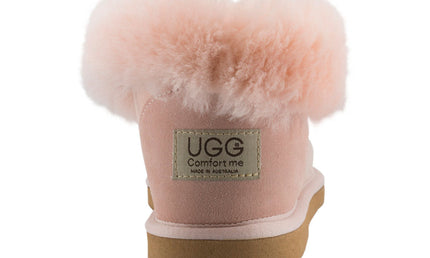 Comfort me UGG Australian Made Classic Slippers are Made with Australian Sheepskin for Men & Women, Pink Colour 5