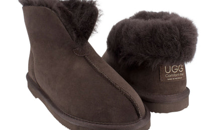 Comfort me UGG Australian Made Classic Slippers are Made with Australian Sheepskin for Men & Women, Chocolate Colour 2