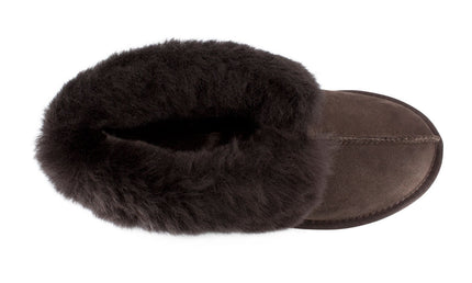 Comfort me UGG Australian Made Classic Slippers are Made with Australian Sheepskin for Men & Women, Chocolate Colour 12