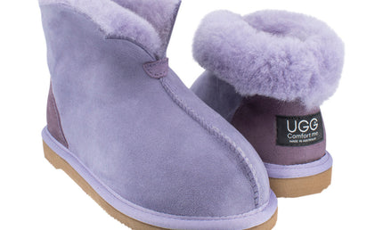Comfort me UGG Australian Made Classic Slippers are Made with Australian Sheepskin for Men & Women, Lilac Colour 2
