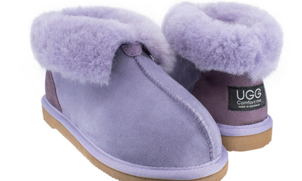 Comfort me UGG Australian Made Classic Slippers are Made with Australian Sheepskin for Men & Women, Lilac Colour 11