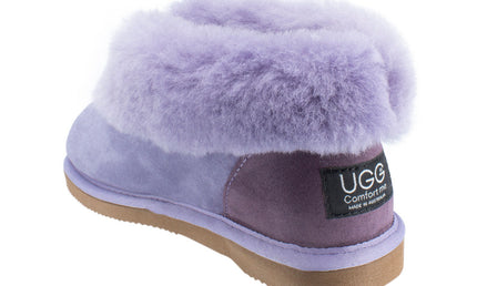 Comfort me UGG Australian Made Classic Slippers are Made with Australian Sheepskin for Men & Women, Lilac Colour 6