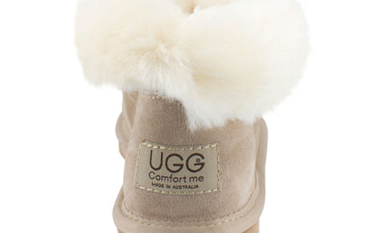 Comfort me UGG Australian Made Classic Slippers are Made with Australian Sheepskin for Men & Women, Sand Colour 5