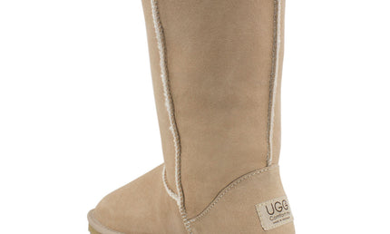 Comfort me UGG Australian Made Tall Classic Boots are Made with Australian Sheepskin for Men & Women, Sand Colour 4