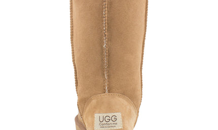 Comfort me UGG Australian Made Tall Classic Boots are Made with Australian Sheepskin for Men & Women, Chestnut Colour 4