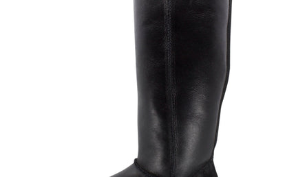 Comfort me UGG Australian Made NAPPA Knee High Classic Fashion Boots are Made with Australian Sheepskin for Women, Black Leather 5