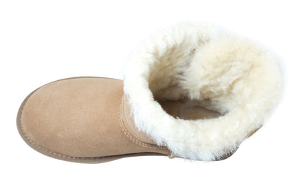 Comfort me UGG Australian Made Mid Button Boots are Made with Australian Sheepskin for Men & Women, Chestnut Colour 12