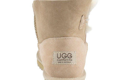 Ugg Platinum Mini Bailey Button Boot - Australian Made Clearance Colours Short Boots
