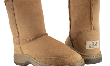 Comfort me UGG Australian Made Terrain Outdoor Boots are Made with Australian Sheepskin for Men & Women, Chestnut Colour 2