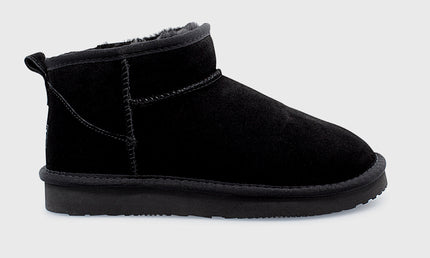 UGG Roughland® Water-Resistant Leather Suede Sheepskin Wool Ultra Mini Boots