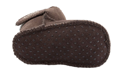 Comfort me UGG Australian Made Baby Gripper Booties are Made with Australian Sheepskin for Babies, Chocolate Colour 9