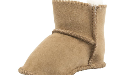 Comfort me UGG Australian Made Baby Gripper Booties are Made with Australian Sheepskin for Babies, Chestnut Colour 4