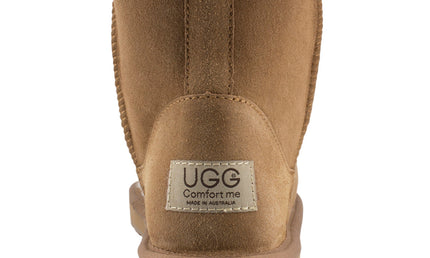 Comfort me UGG Australian Made Mini Classic Boots are Made with Australian Sheepskin for Men & Women, Chestnut Colour -3