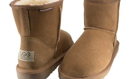 Comfort me UGG Australian Made Mini Classic Boots are Made with Australian Sheepskin for Men & Women, Chestnut Colour -9