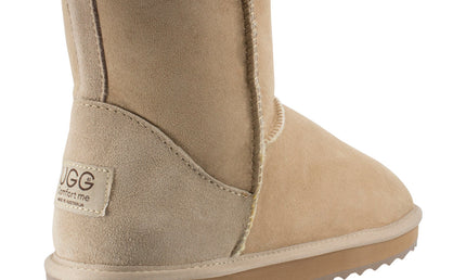 Comfort me UGG Australian Made Mini Classic Boots are Made with Australian Sheepskin for Men & Women, Sand Colour -2