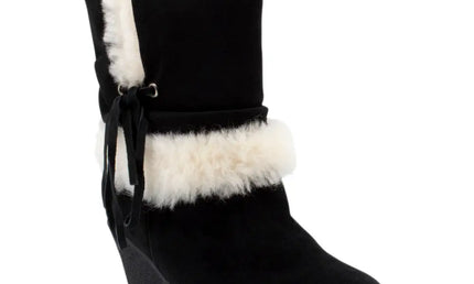 High Wedge Ugg Boots Inc. Protector Black / Au/Us Women 4 Short Boots