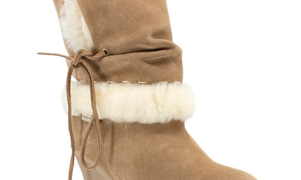 High Wedge Ugg Boots Inc. Protector Chestnut / Au/Us Women 4 Short Boots