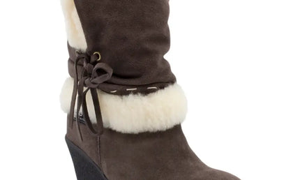 High Wedge Ugg Boots Inc. Protector Chocolate / Au/Us Women 4 Short Boots