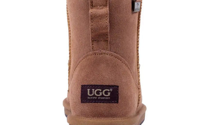 Auzland, Classic Water-Resistant Leather Mini UGG Boot - UGG Comfort Me
