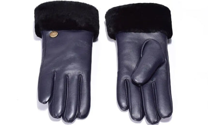 Auzland UGG, Women Classic Leather Gloves, Wool Lining - UGG Comfort Me