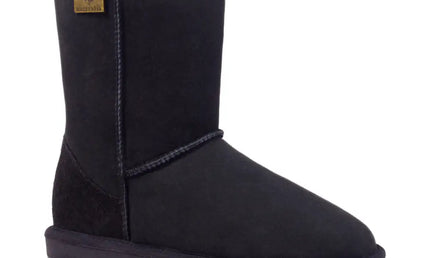 Auzland Short Classic Leather Ugg Black / 3M/5W Mid Boots